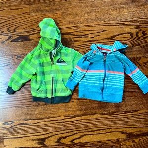 2 Toddler Quicksilver Sweatshirts